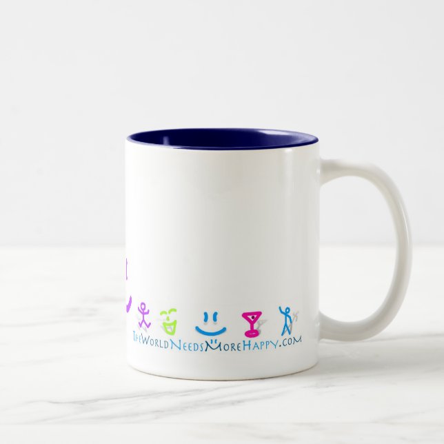 une tasse plus heureuse de l'icône 2-Sided (Droit)