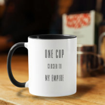 UNE TASSE PLUS PRÈS Moderne Motivational Typograph