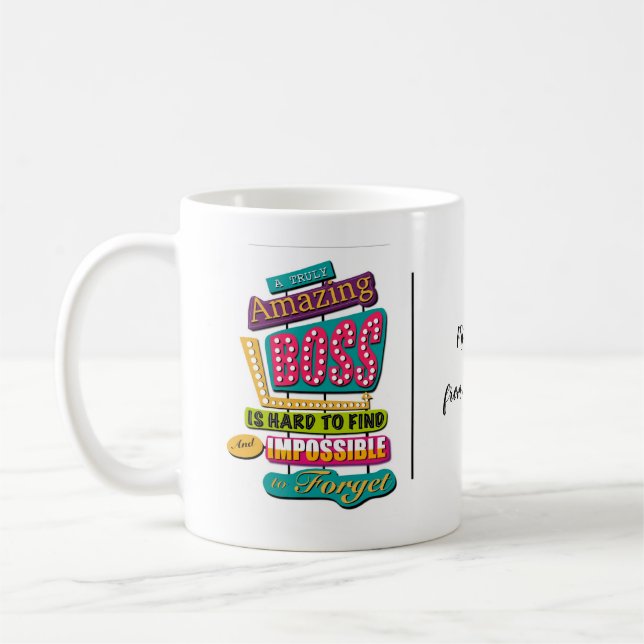 Une tasse véritablement grande de patron (Gauche)
