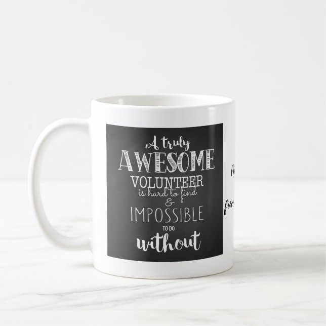 Une tasse volontaire véritablement impressionnante (Gauche)