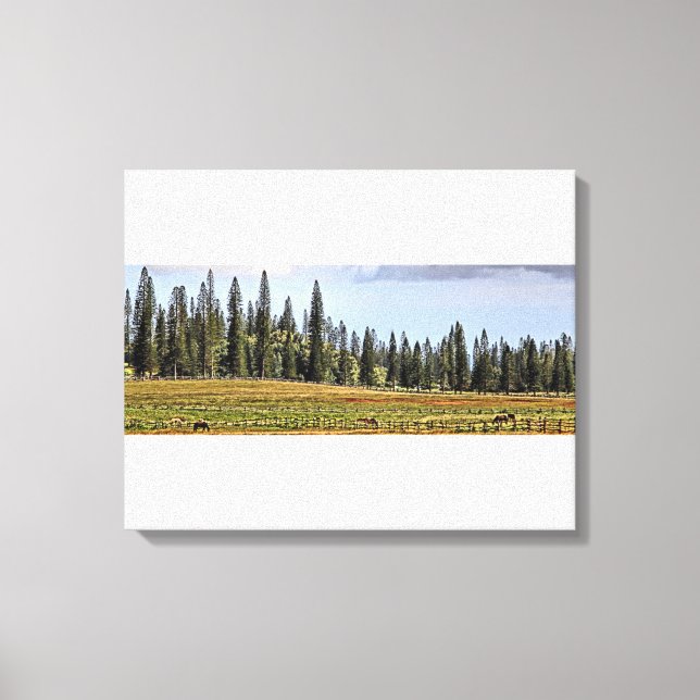 Une toile triple Lanai Ranch (Recto)