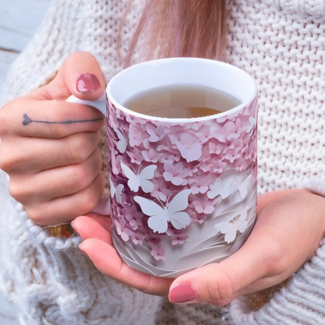Une touche de nature délicate : Mug de café à papi (Créateur téléchargé)