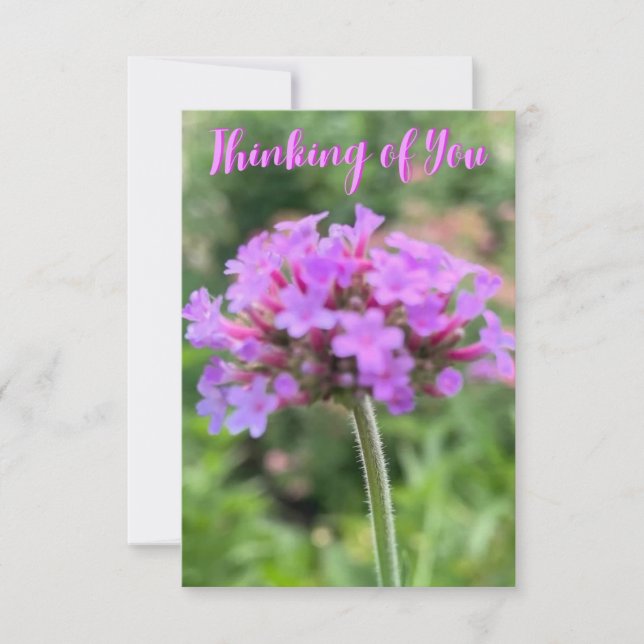 Une touche de Z "Pensez à vous" carte de gros plan (Devant)