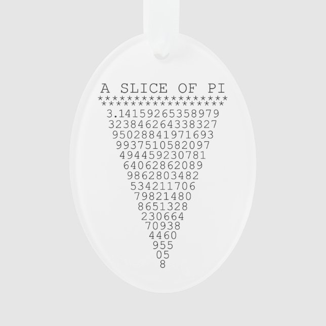 Une tranche de Pi Graphique (devant)