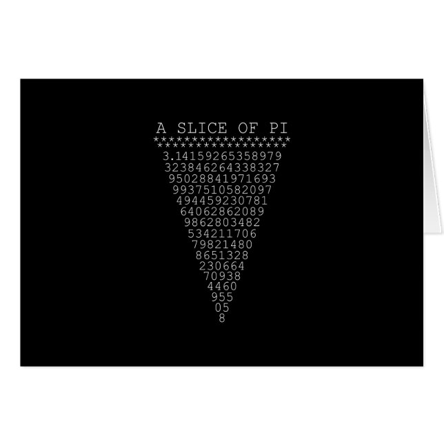 Une tranche de typographie de Pi (Devant horizontal)