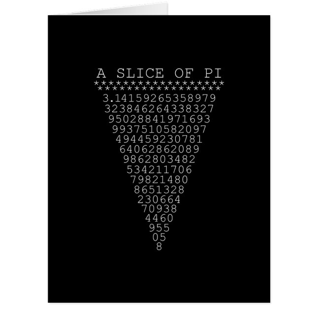 Une tranche de typographie de Pi (Devant)