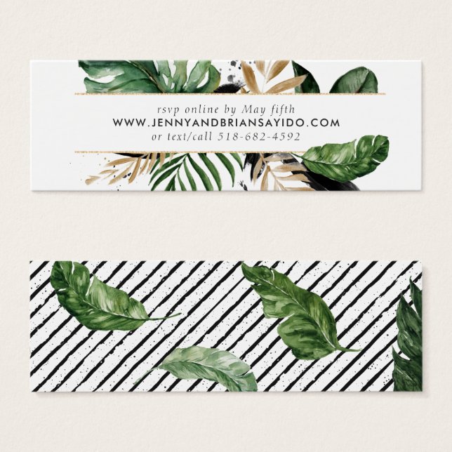 Une verdure estivale glamour | Site Mariage RSVP (Devant & derrière)