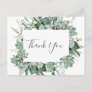 Une verdure succulente   Carte postale Merci Maria