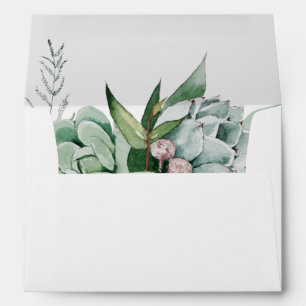 Une verdure succulente Enveloppe Faire-part de m