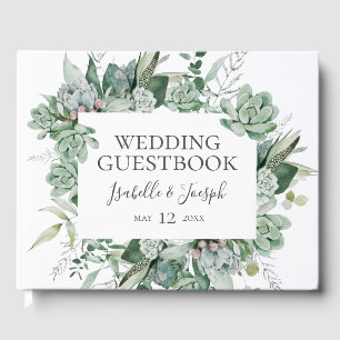 Une verdure succulente   Livre d'invité Mariage ve