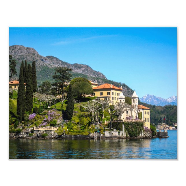 Une villa sur le lac de Côme, Italie - Impression  (Devant)