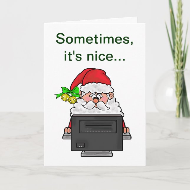 Une vraie carte de Noël de carte de Noël (Devant)