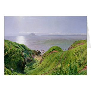 Une vue d'Ailsa Craig et l'île d'Arran, 1860