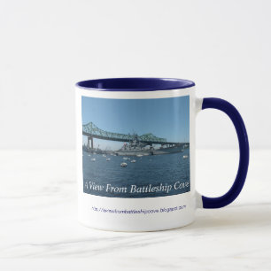 Une vue de tasse de crique de cuirassé