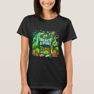 Unearth a story library summer reading 2026 T-Shirt