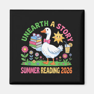 Unearth a story summer 2026 silly goose reading magnet