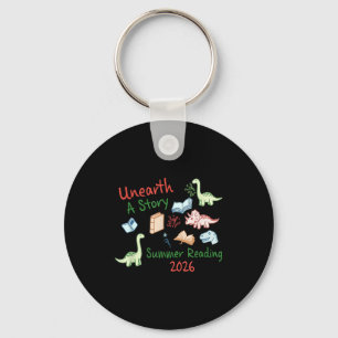 Unearth a story summer reading 2026 cute dinosaur keychain
