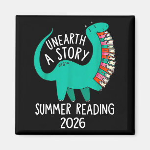 Unearth a Story Summer Reading 2026 Dinosaur Books Magnet