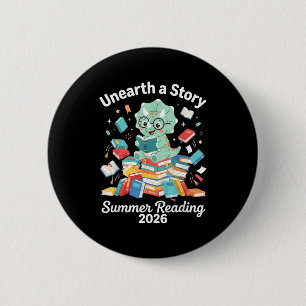 Unearth a story summer reading 2026 library men 2 inch round button