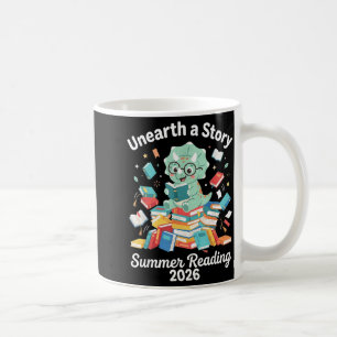 Unearth a story summer reading 2026 library men coffee mug