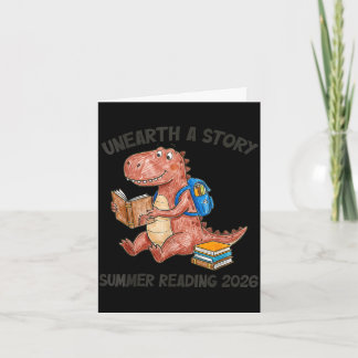 Unearth a story summer reading 2026 men women kids card