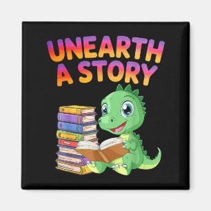 Unearth a Story Summer Reading 2026 Men Women Kids Magnet