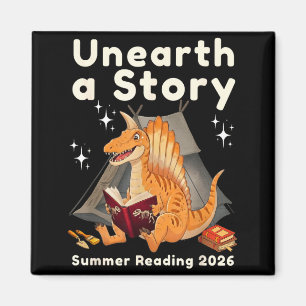 Unearth a story summer reading 2026 spinosaurus magnet
