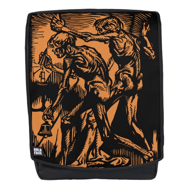 Unearthed Horrors of Dead Miners for Halloween Backpack (Front)