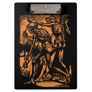 Unearthed Horrors of Dead Miners for Halloween Clipboard