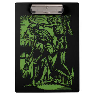 Unearthed Horrors of Dead Miners for Halloween Clipboard