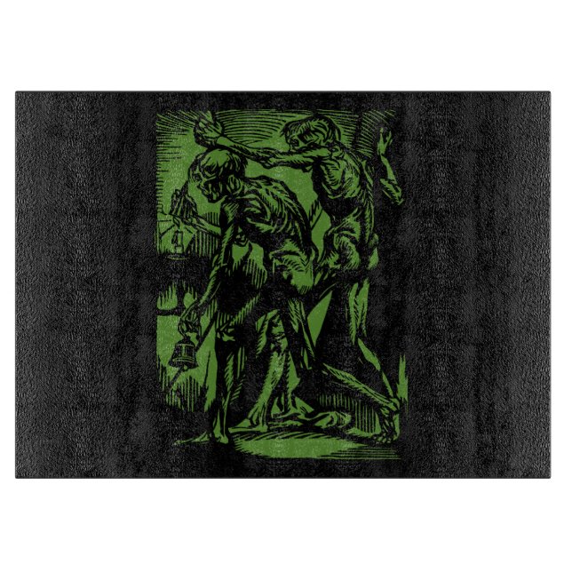 Unearthed Horrors of Dead Miners for Halloween Cutting Board (Front)