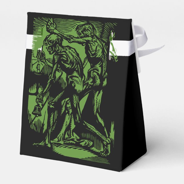 Unearthed Horrors of Dead Miners for Halloween Favor Box (Back Side)