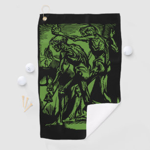 Unearthed Horrors of Dead Miners for Halloween Golf Towel