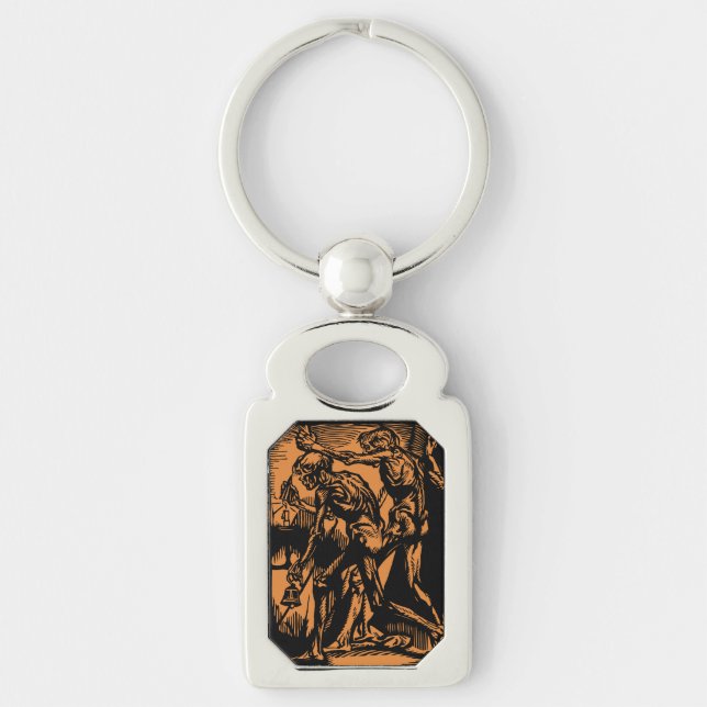 Unearthed Horrors of Dead Miners for Halloween Keychain (Front)