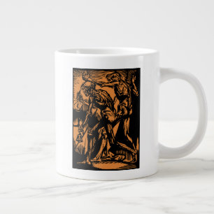 Unearthed Horrors of Dead Miners for Halloween Large Coffee Mug