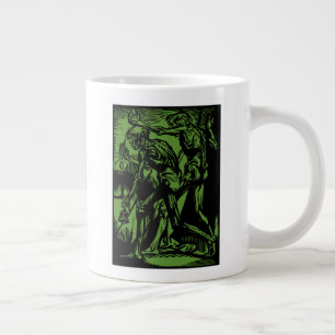 Unearthed Horrors of Dead Miners for Halloween Large Coffee Mug