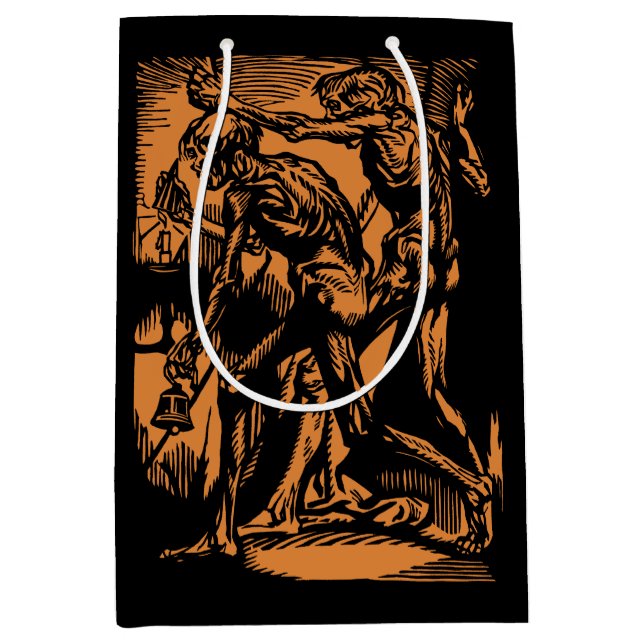 Unearthed Horrors of Dead Miners for Halloween Medium Gift Bag (Front)