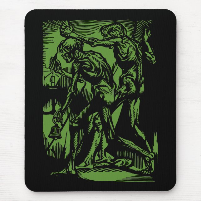 Unearthed Horrors of Dead Miners for Halloween Mouse Pad (Front)