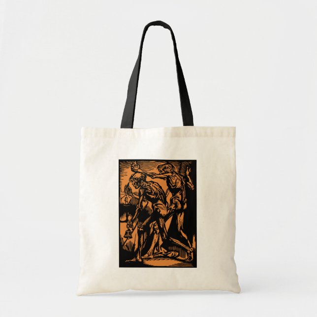 Unearthed Horrors of Dead Miners for Halloween Tote Bag (Front)