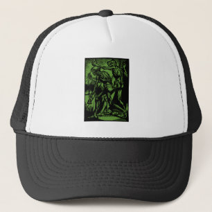 Unearthed Horrors of Dead Miners for Halloween Trucker Hat