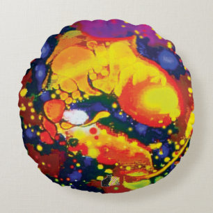 Unearthly Delight Round Pillow