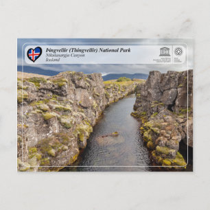 UNESCO - Þingvellir (Thingvellir) National Park Postcard