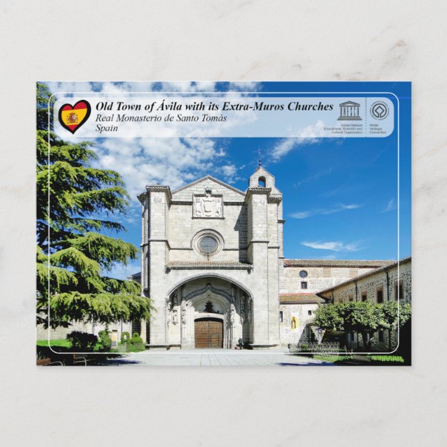 UNESCO - Ávila - Real Monasterio de Santo Tomás Postcard (Front)