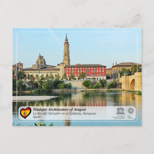 UNESCO Catedral del Salvador de Zaragoza (La Seo) Postcard