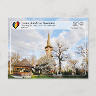 UNESCO - Church of the Holy Paraskeva in Desesti Postcard