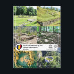 UNESCO Dacian Fortresses of the Orastie Mountains Postcard<br><div class="desc">UNESCO WHS Serie - World Heritage Sites in Romania Dacian Fortresses of the Orăștie Mountains - Fortărețe dacice din Munții Orăștiei - Built in murus dacicus style, the 6 Dacian Fortresses were created in the 1st centuries BC and AD as protection against the Roman conquest. They played an important role...</div>