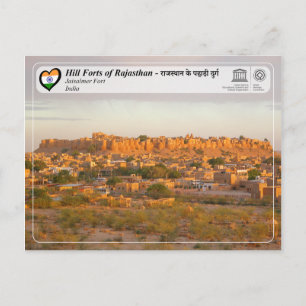 UNESCO - Hill Forts of Rajasthan - Jaisalmer Fort Postcard
