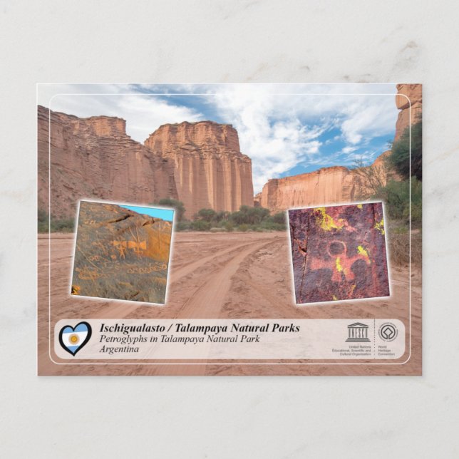 UNESCO - Ischigualasto / Talampaya Natural Parks Postcard (Front)