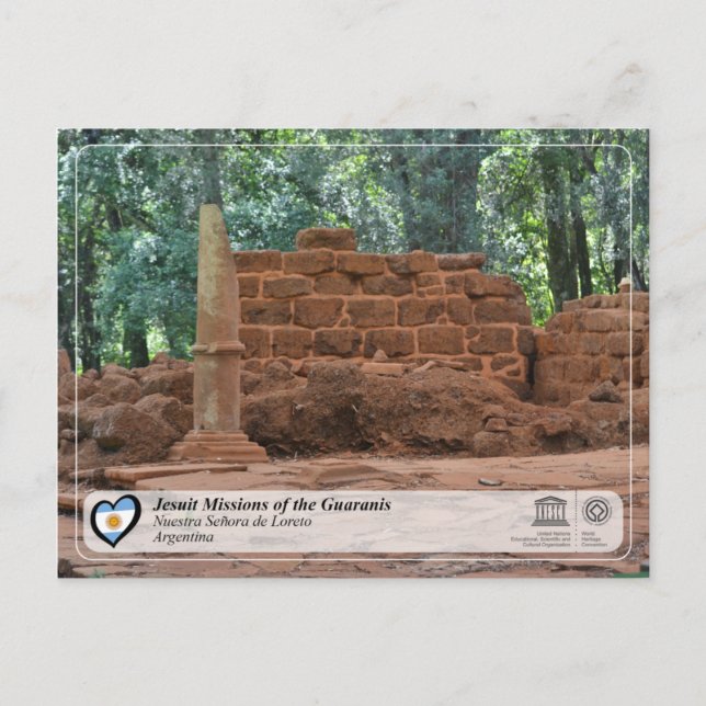 UNESCO - Jesuit Missions of the Guaranis Postcard (Front)