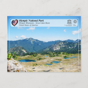 UNESCO - Olympic National Park - Seven Lakes Basin Postcard